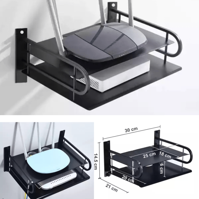Carbon Steel Wall Mounted Router Stand - Image 1