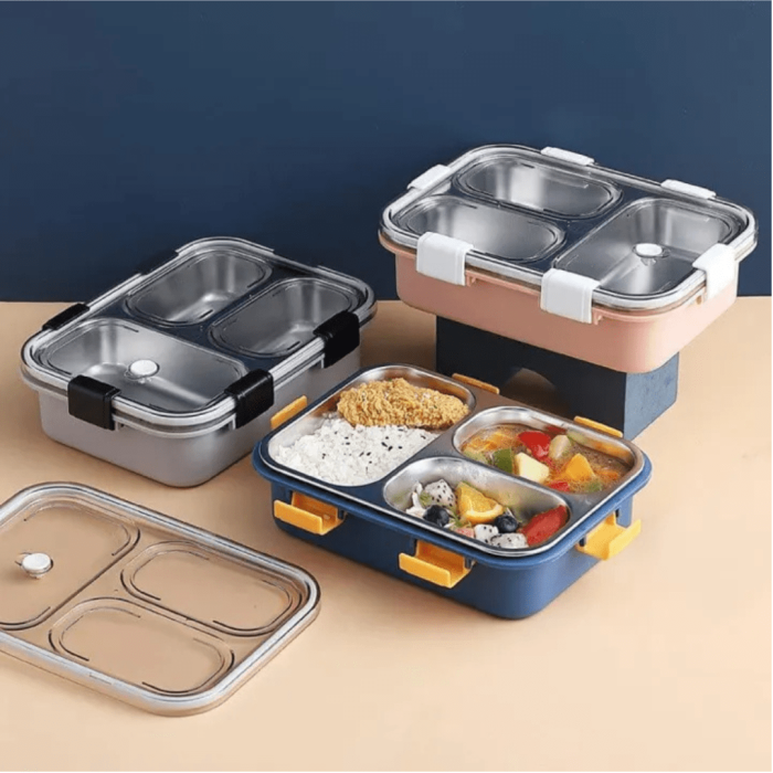 Leak Proof 3 Compartment Lunch Box Leak Proof 3 Compartment Lunch Box - Image 1