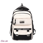 Academy Style Lightweight School & College Student Bag (Black)