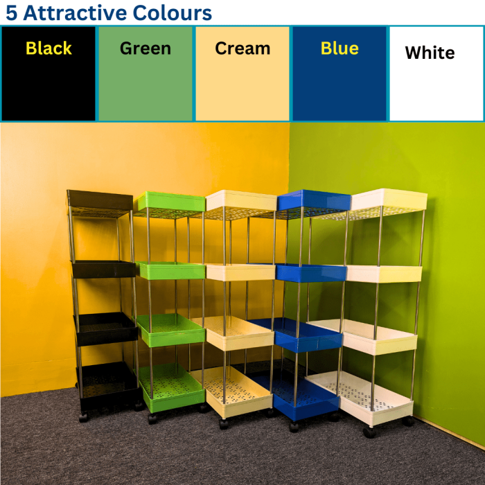 Movable Multipurpose Storage Rack Cart - Image 2