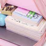 Waterproof Soft Student School Bag (Pink) - Image 5